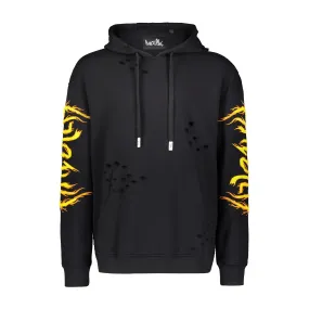 HAC ON FIRE HOODIE BLACK