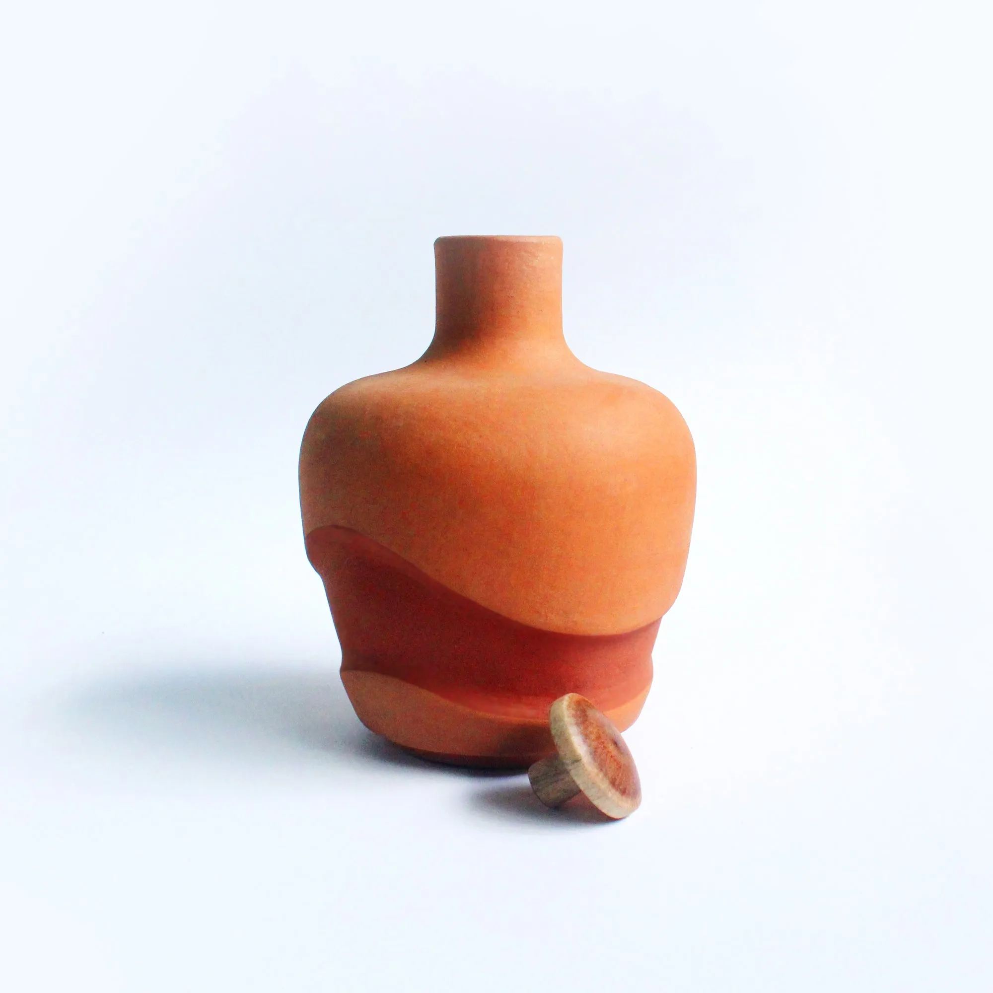 Handcrafted Terracotta  Water Bottle : Apple : Capacity 1.5L Approx