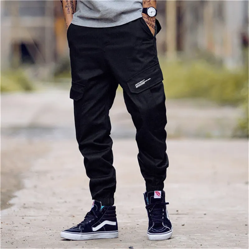 Hip Hop Streetwear Camouflage Jogger Double Pockets Men Pants