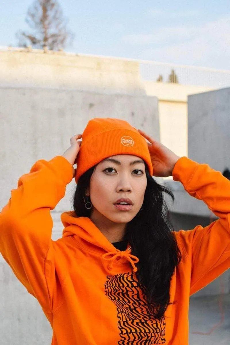 Illusions Hoodie - Stop Eating Animals - Alarm Orange