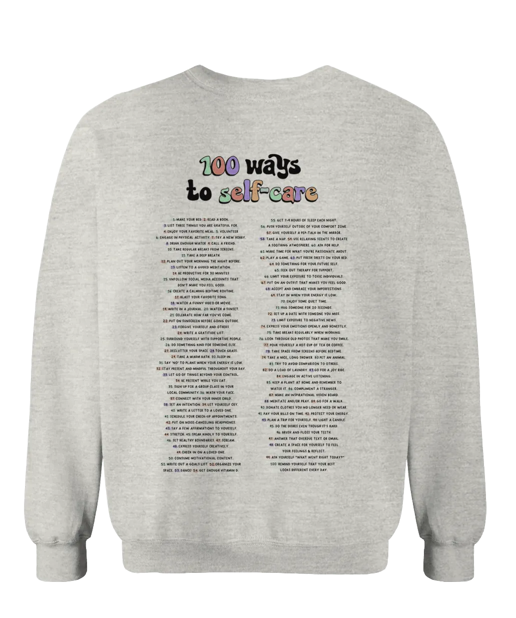 In My Self-Care Era (100 Ways To Self-Care) - Sweatshirt