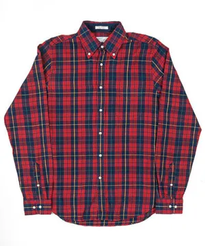 Indigo Oxford Check Shirt