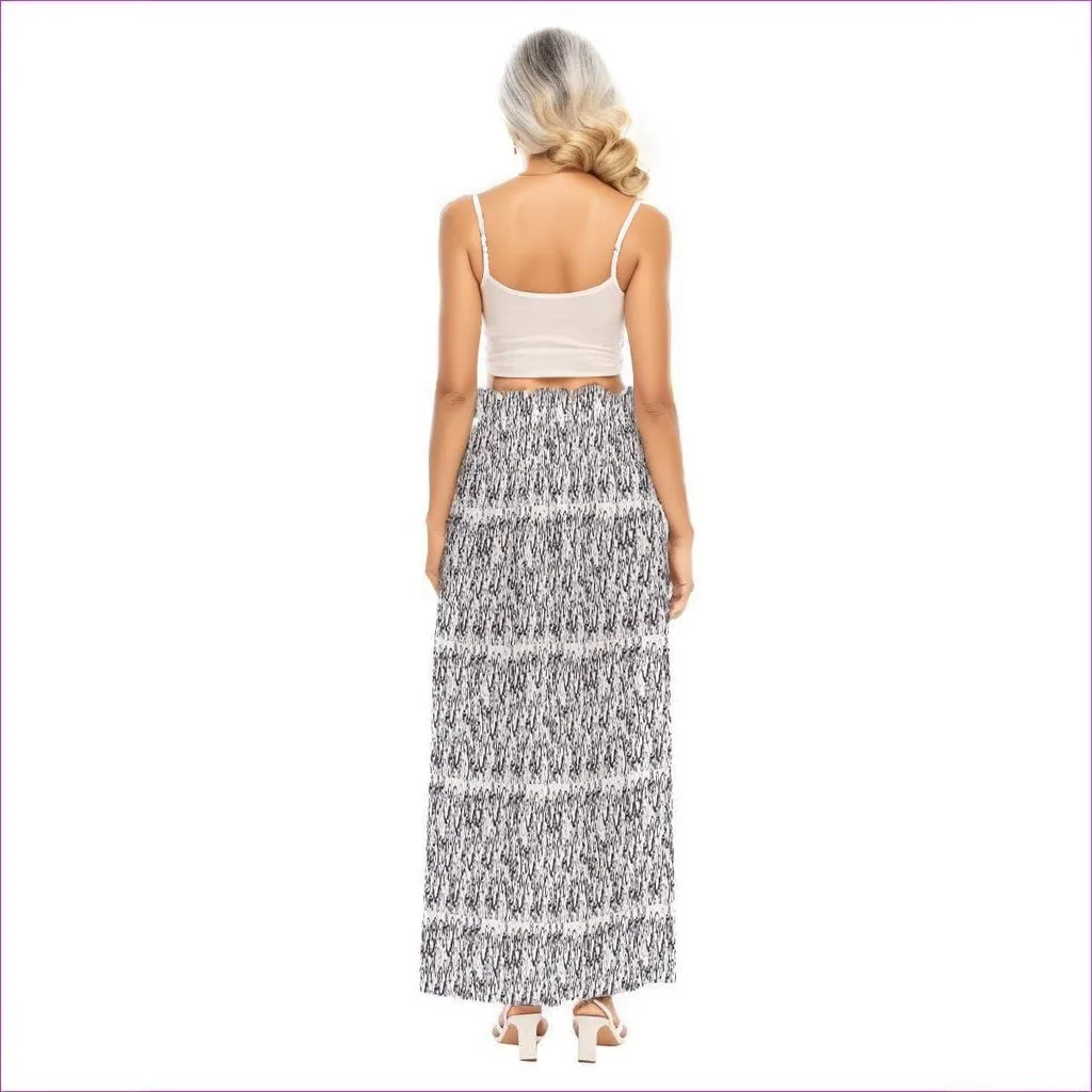 Intricate Womens Side Split Skirt