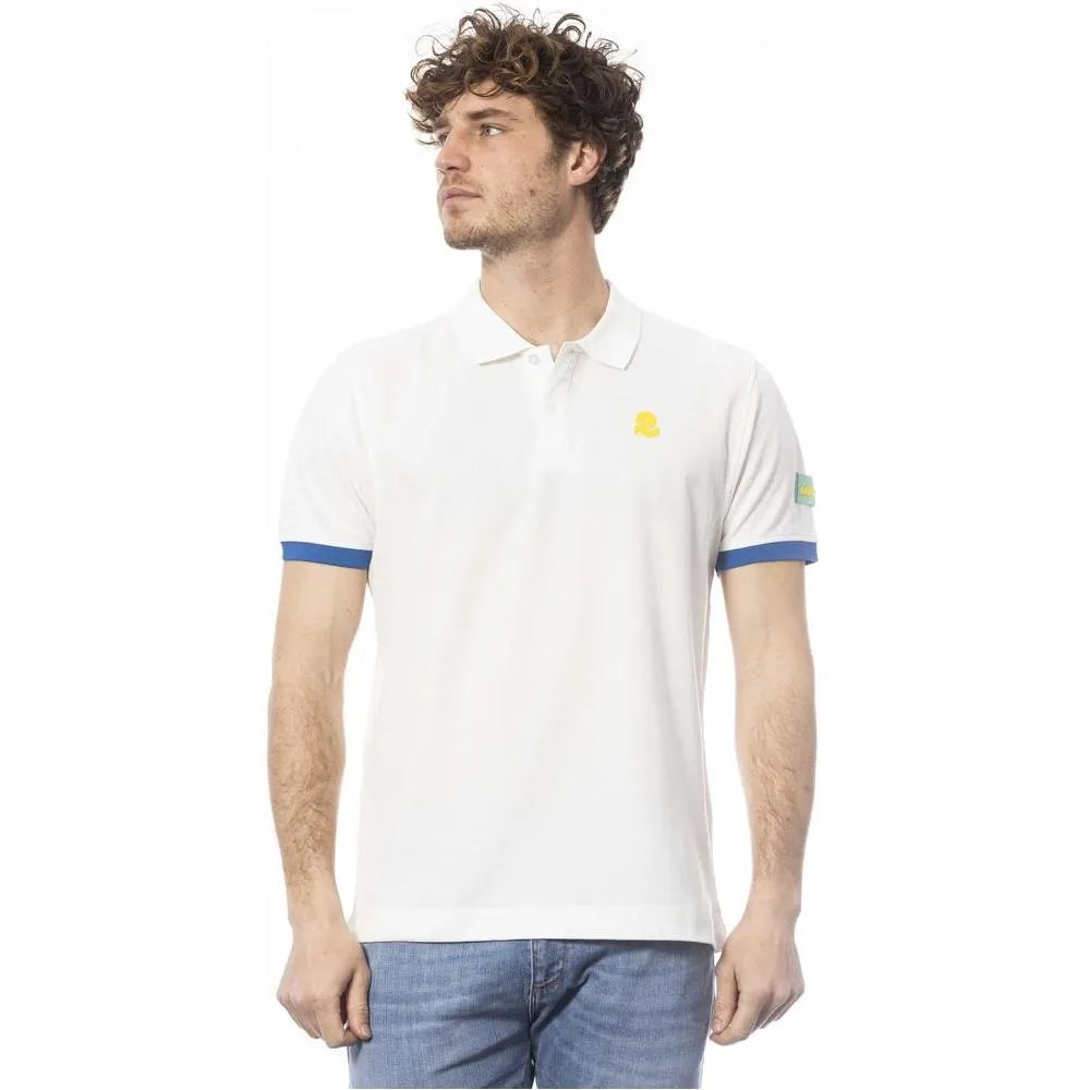 Invicta White Cotton Men Polo Shirt