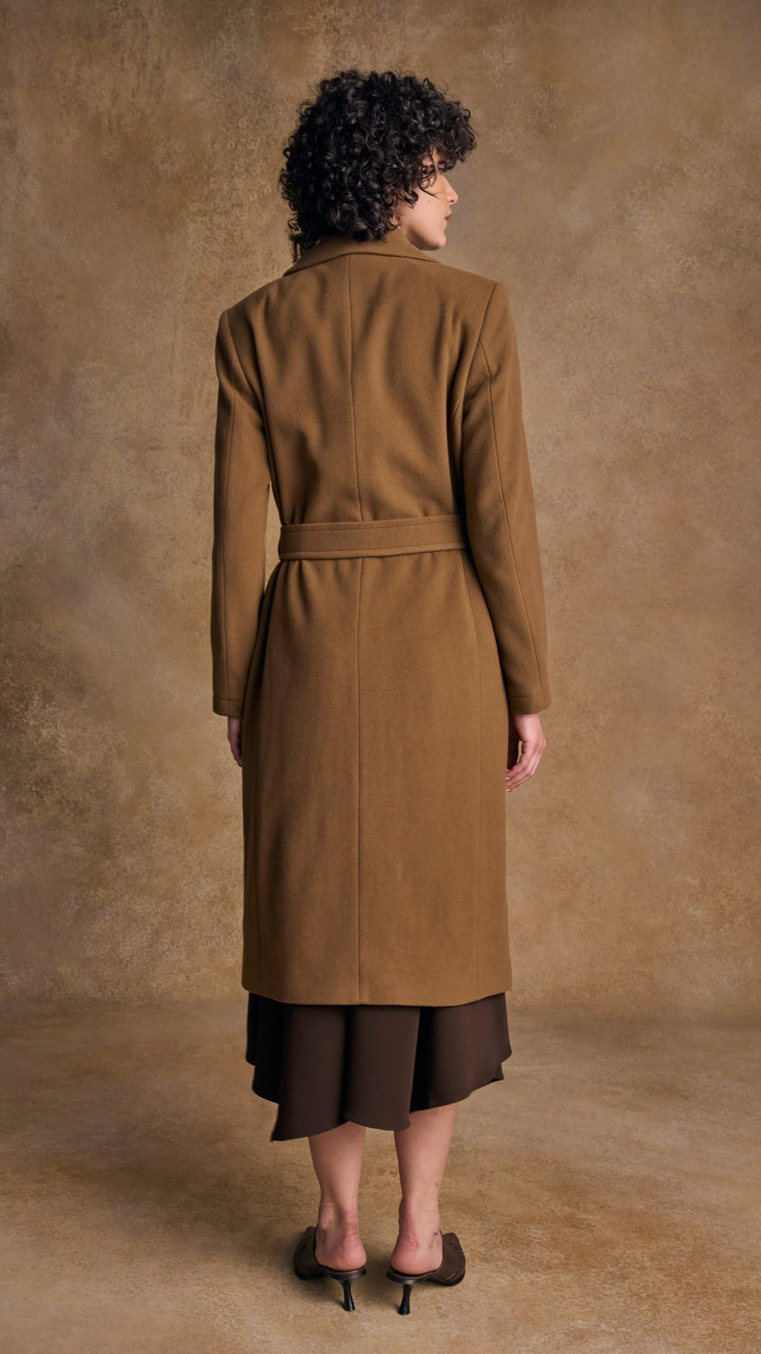 JM CLODAGH WOOL COAT - CAMEL