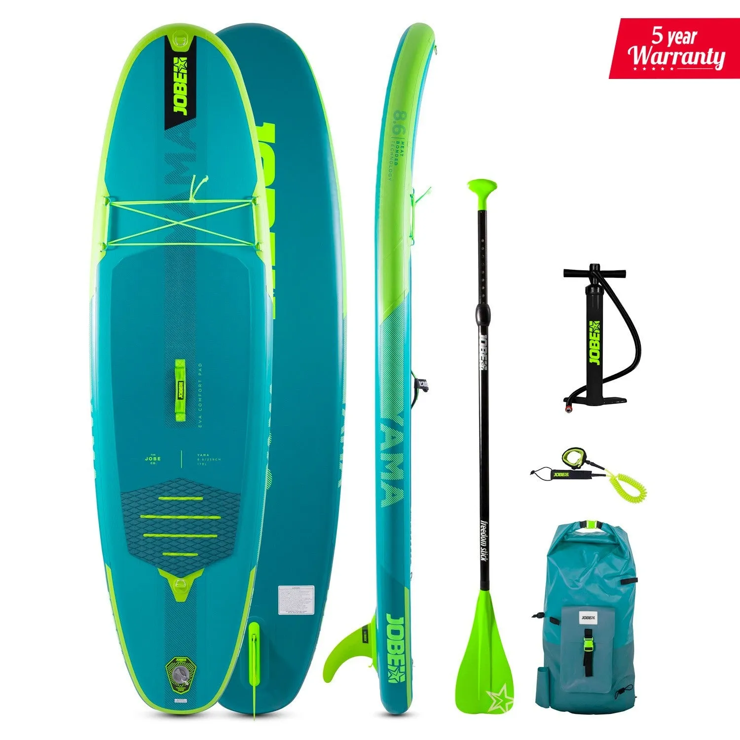 Jobe Yama 8.6 Inflatable Paddle Board Package  486421009-PCS.