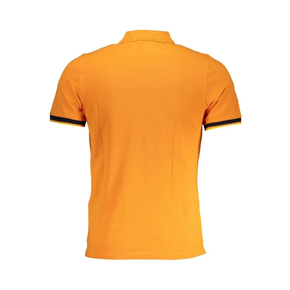 K-WAY Vibrant Orange Contrast Detail Polo