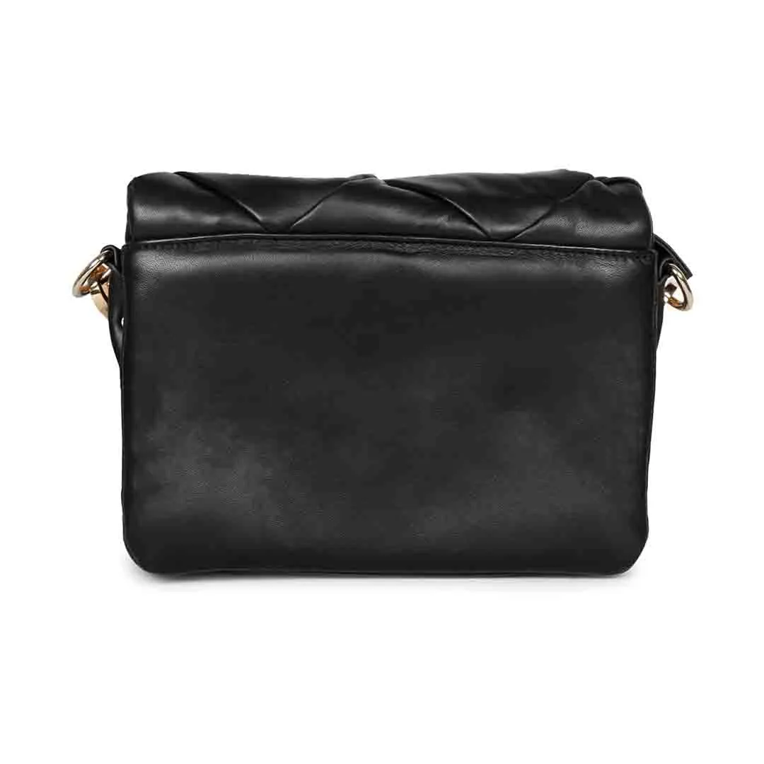 Kate Black Leather handcrafted Cross Body Sling Bags