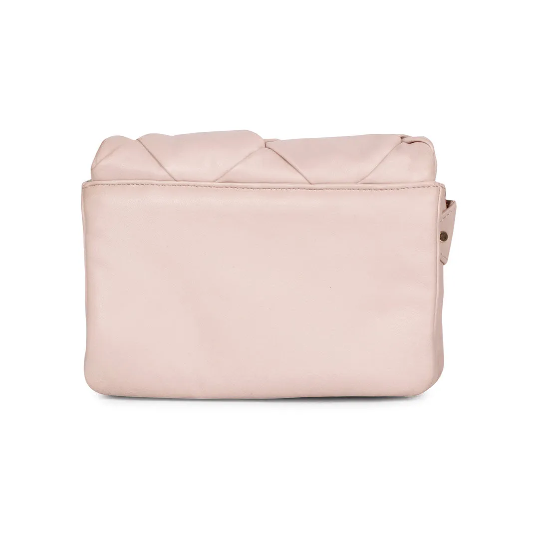 Kate Pink Blush Leather handcrafted Cross Body Sling Bags