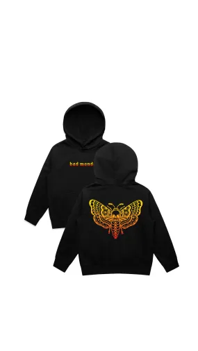 Kids Gradient Death Moth Hoodie Red