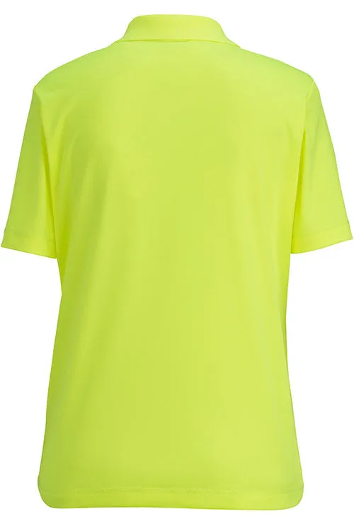 Ladies' High Visibility Lime Snag-Proof Polo