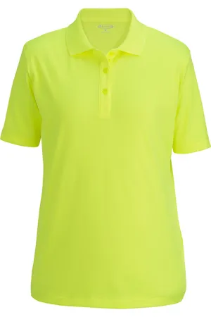 Ladies' High Visibility Lime Snag-Proof Polo