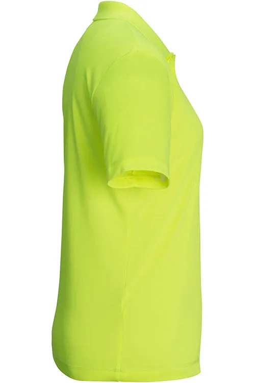 Ladies' High Visibility Lime Snag-Proof Polo