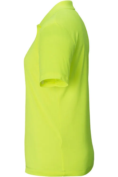 Ladies' High Visibility Lime Snag-Proof Polo