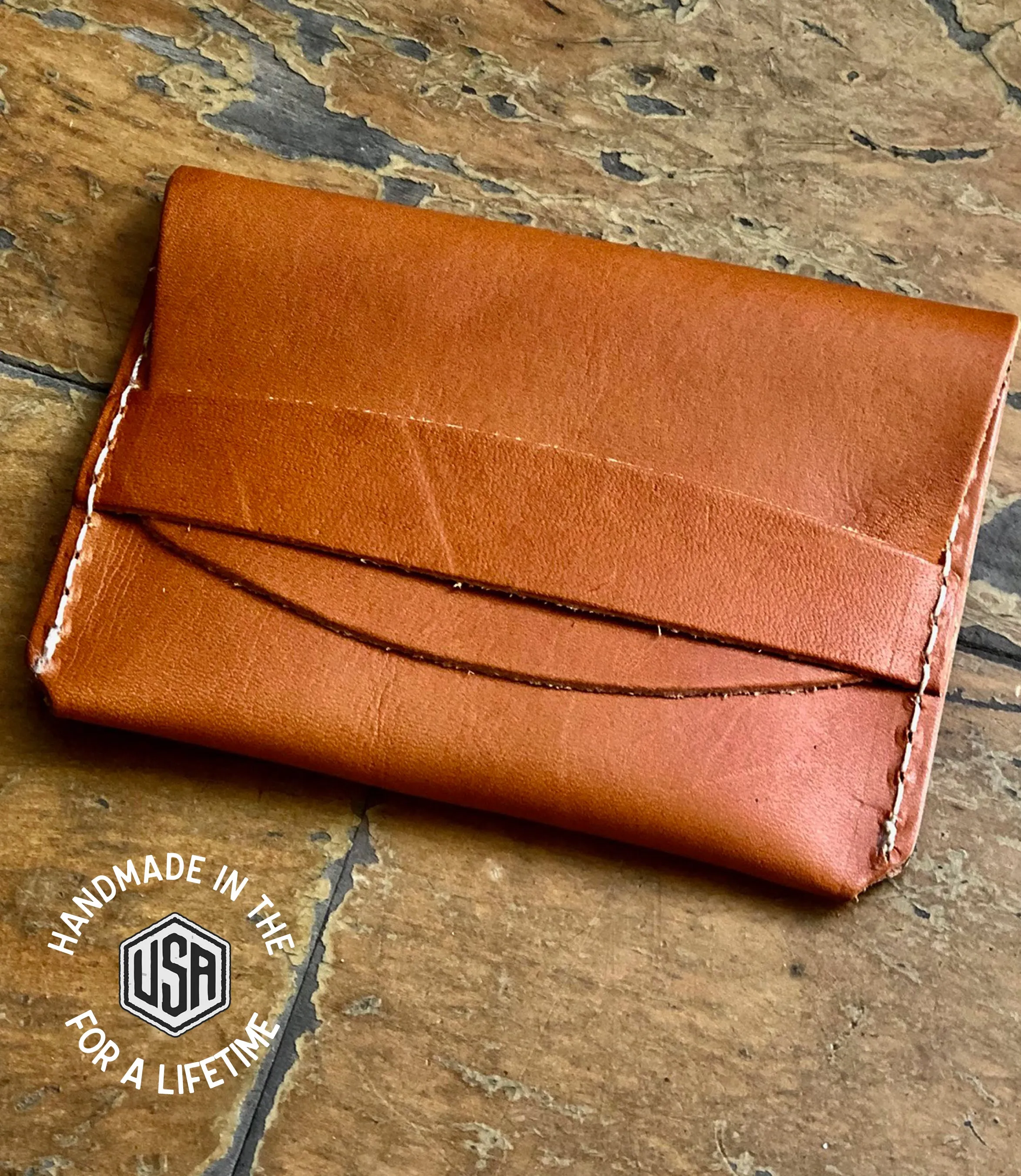 Leather Tuck Wallet - USA Made