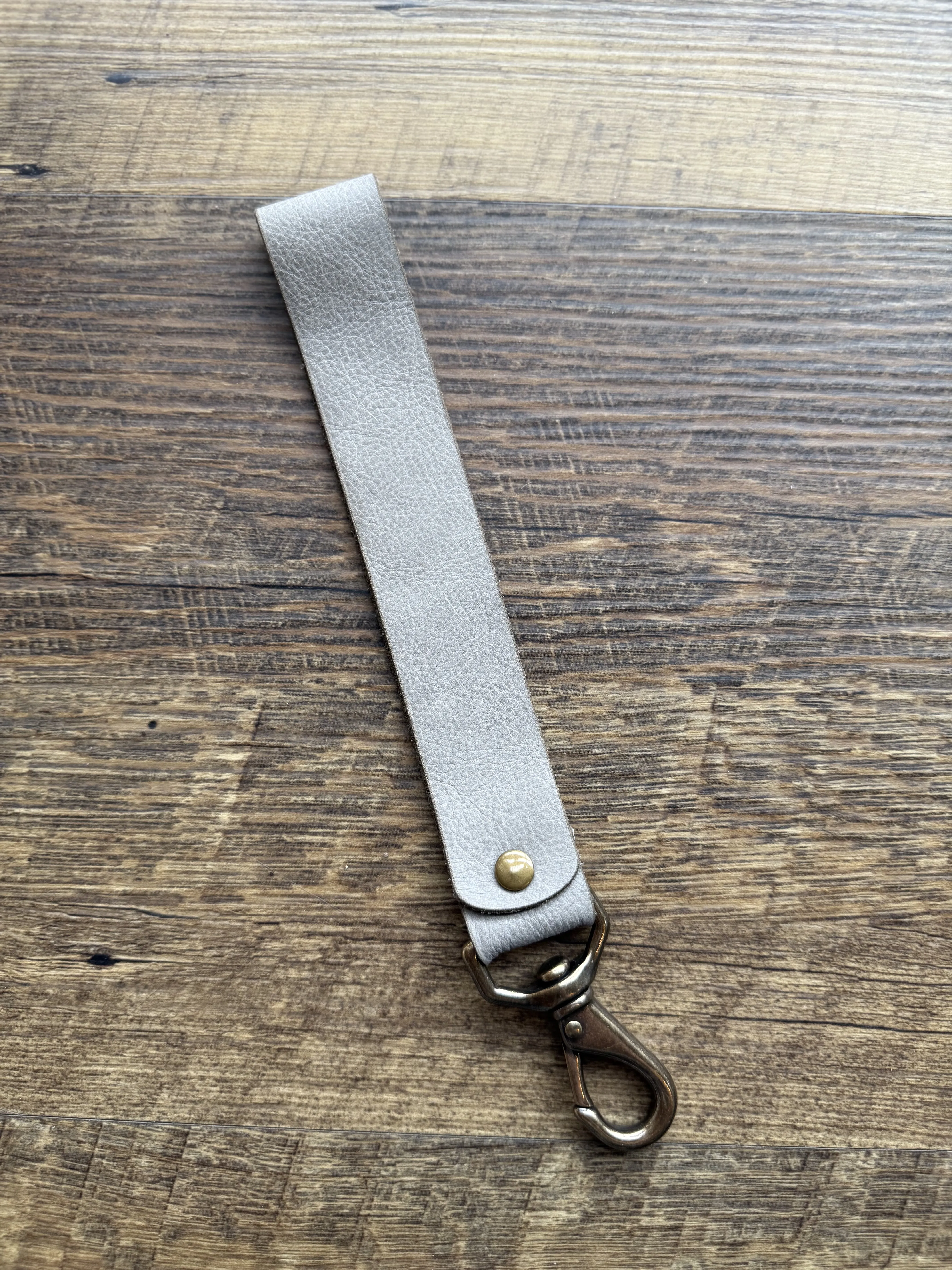 Leather Wristlet Keychain: Georgia