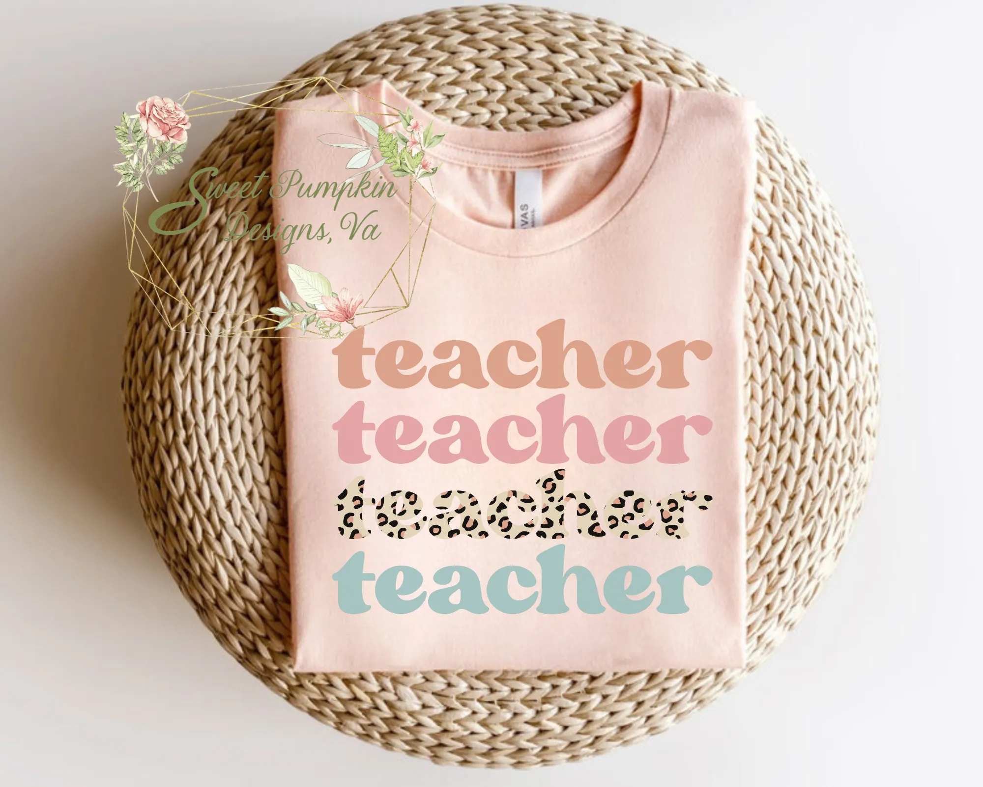 Leopard Print Teacher Shirt