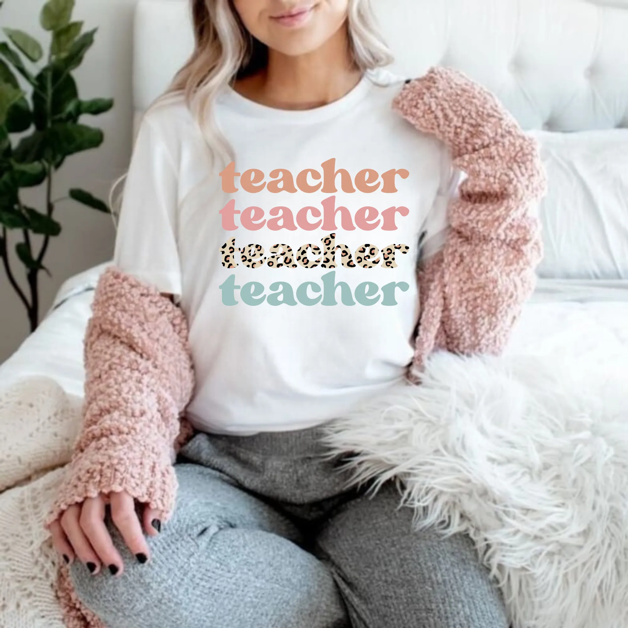 Leopard Print Teacher Shirt