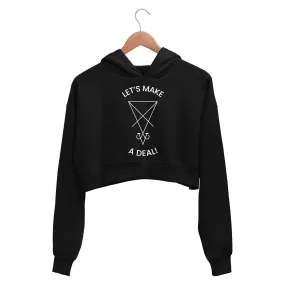 Lucifer Crop Hoodie - Let's Make A Deal