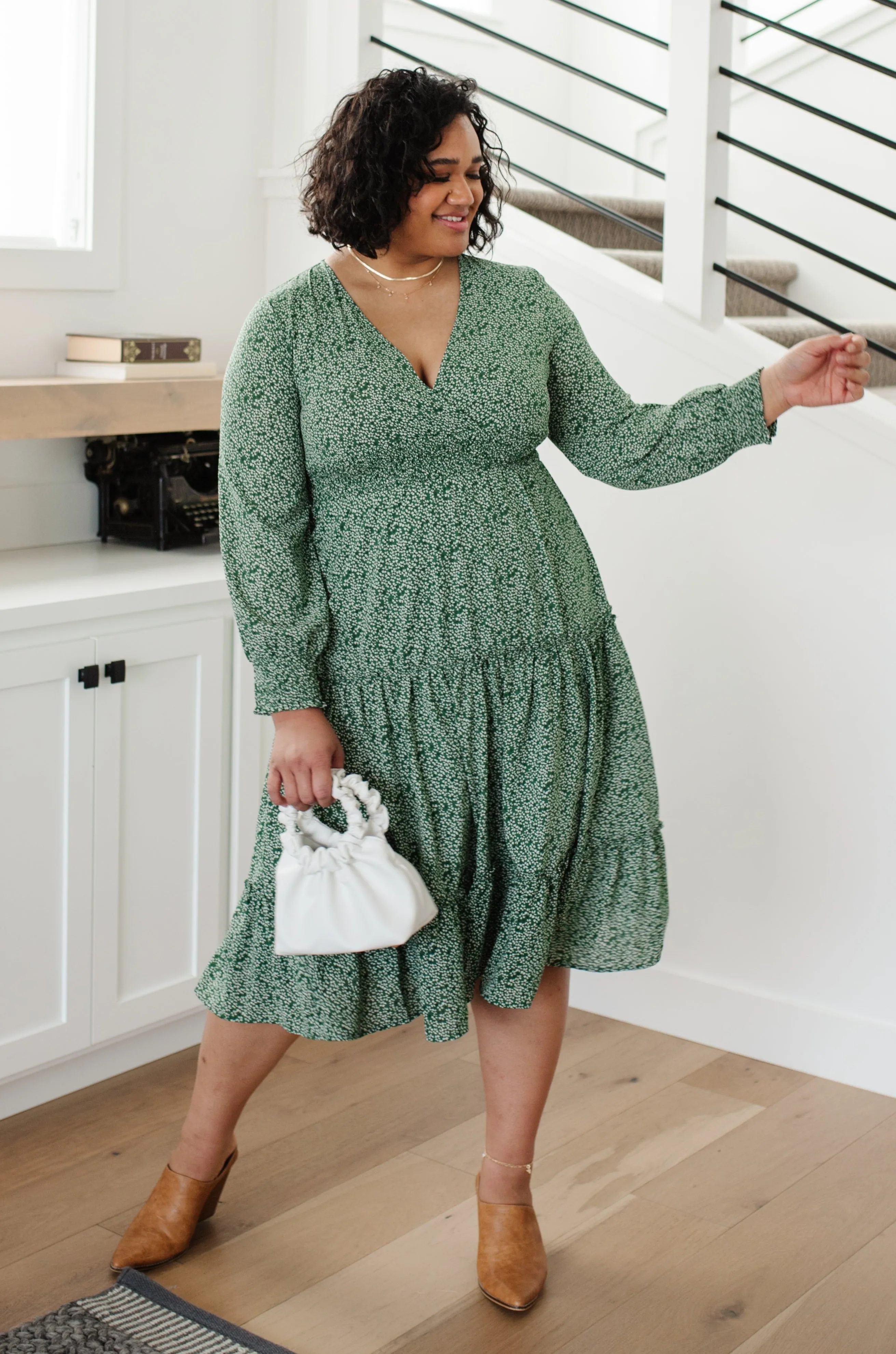 Lucky Day Dress In Green