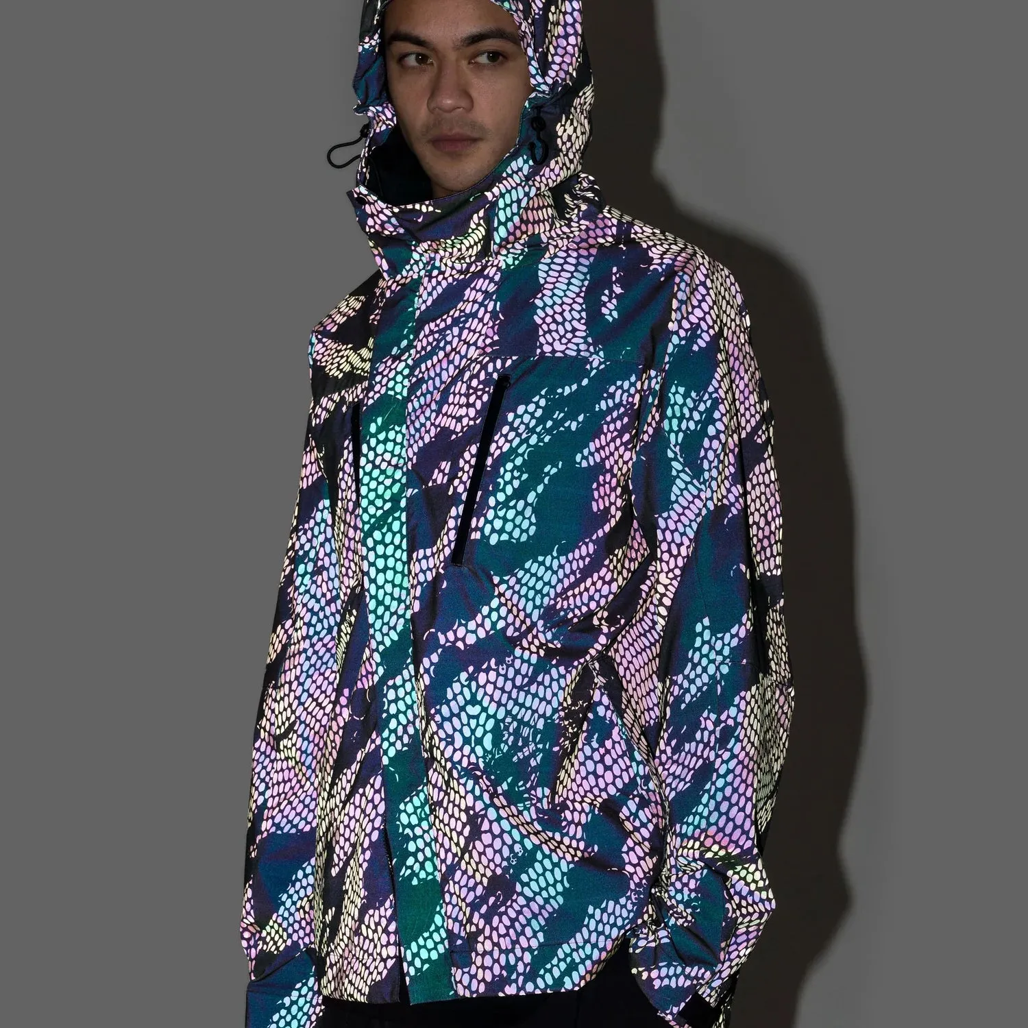 Maharishi Reflective Camo Asym Parka Subdued Night