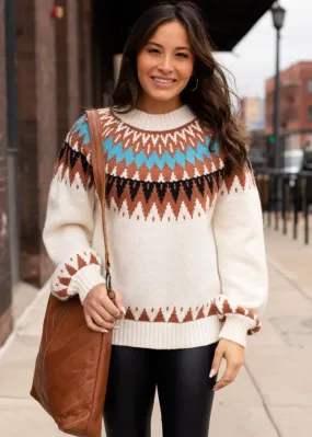 Malin Fair Isle Knit Sweater