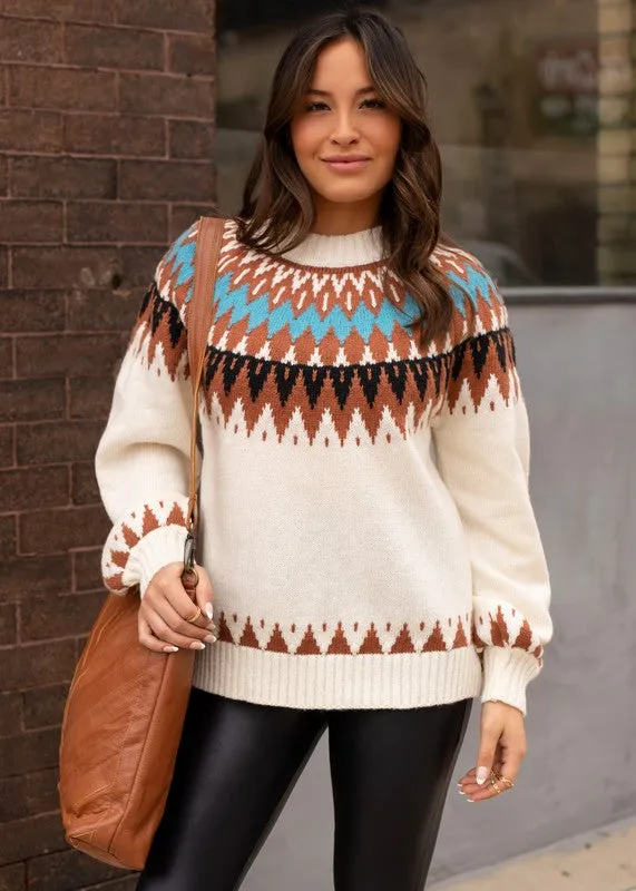 Malin Fair Isle Knit Sweater