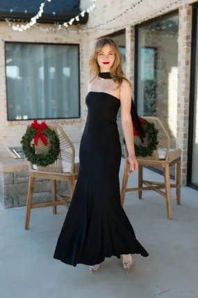 Marley Tube Maxi Dress - Black