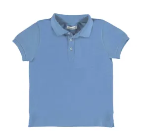 Mayoral Boys EcoFriends Aqua Blue Polo S/S Shirt