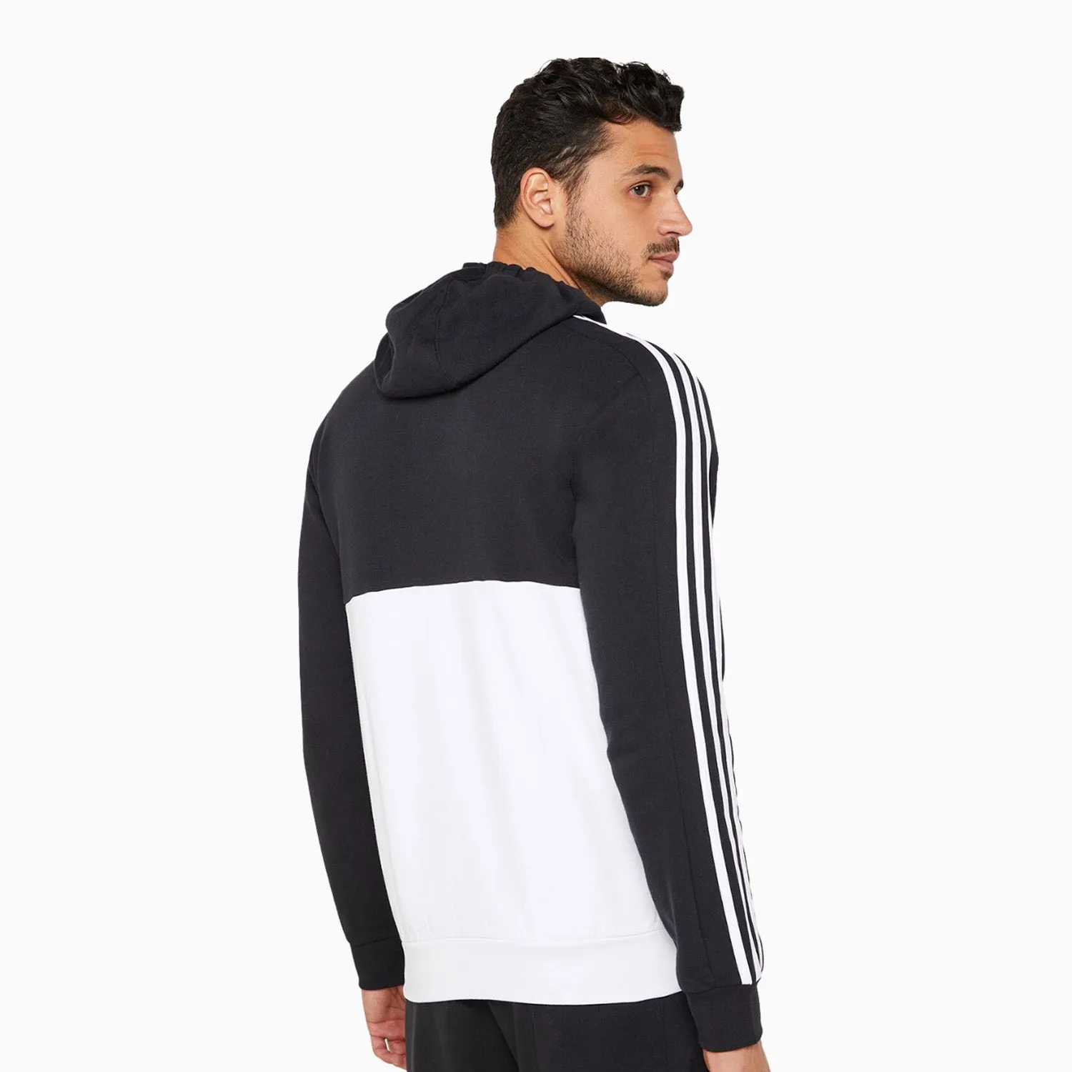 Men's Essentials Colorblock Fleece Pull Over Hoodie