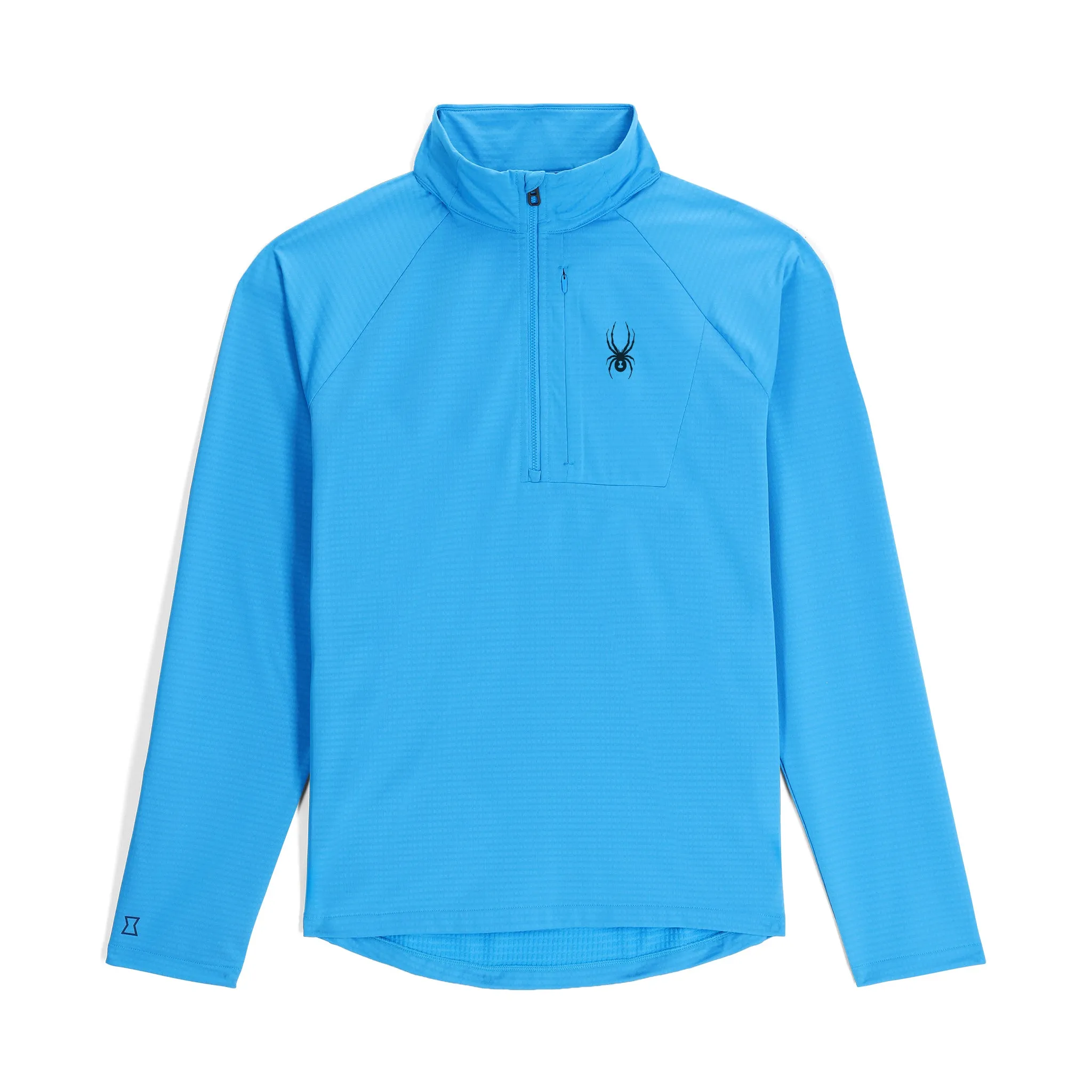 Mens Gridweb Half Zip - Aether Blue