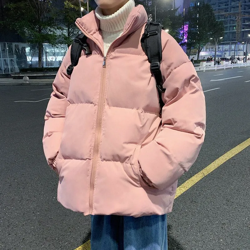 Men‘s Harajuku Warm Parka Coat Winter Jacket Man Streetwear Hip Hop Parka Loose Clothes Solid Men Women Jackets Coat M-8XL