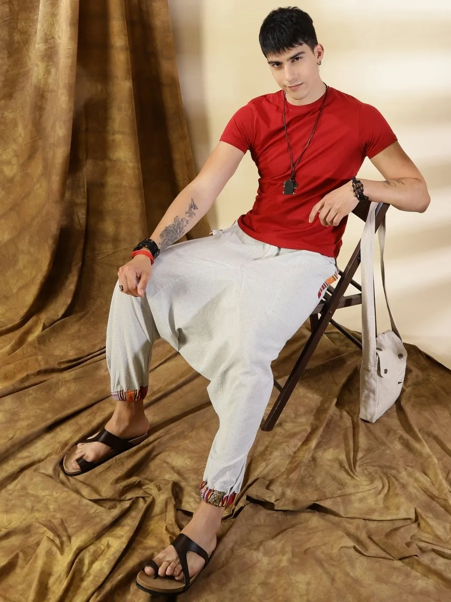 Men's Tribal Harem | Melange Grey | Fits Waist Sizes 28 to 36 Inches