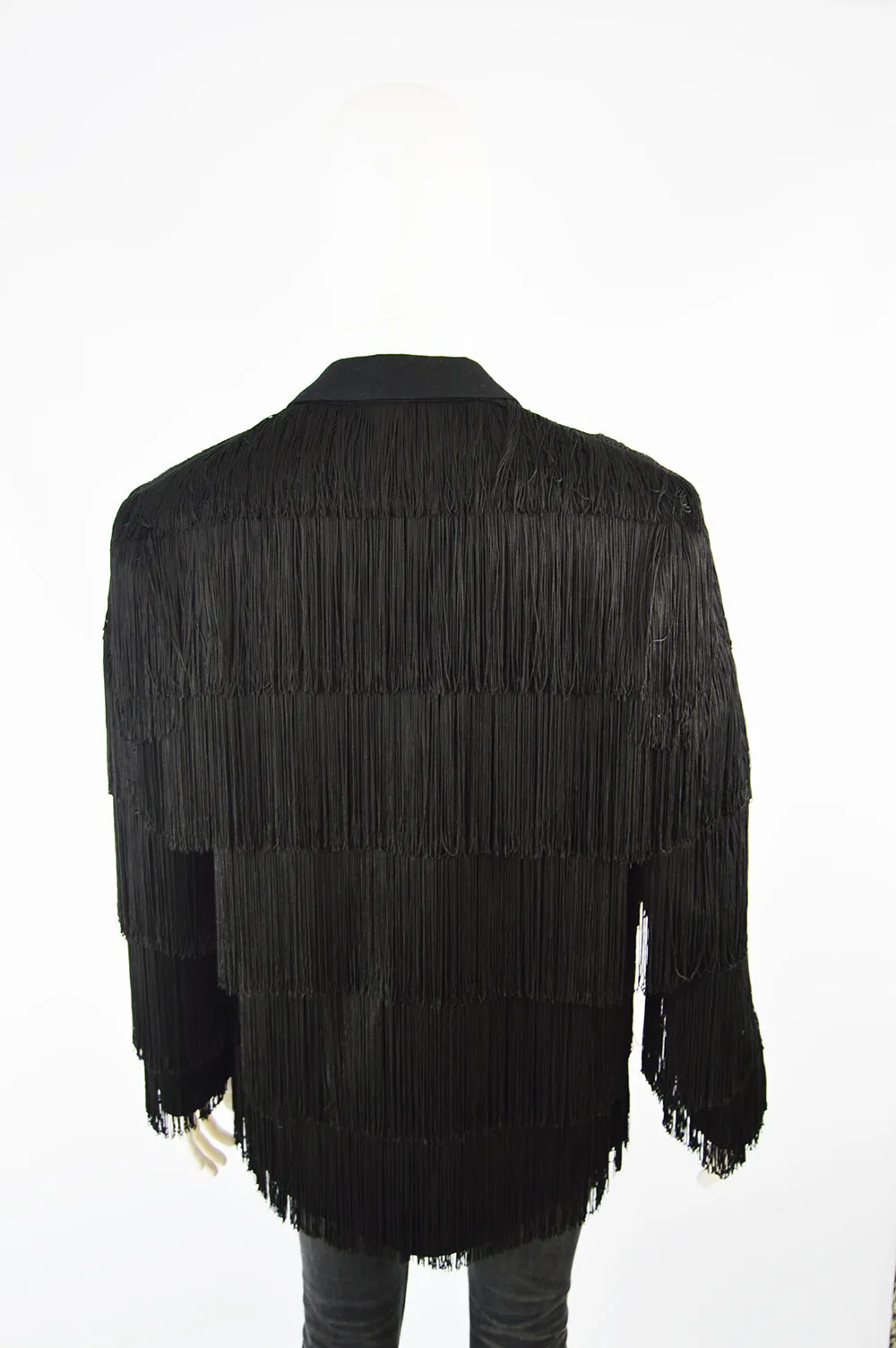 Men's Vintage Fringed Blazer Jacket, 1990s