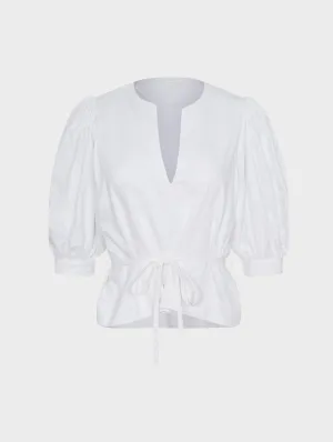 Molly Top Cotton Poplin White