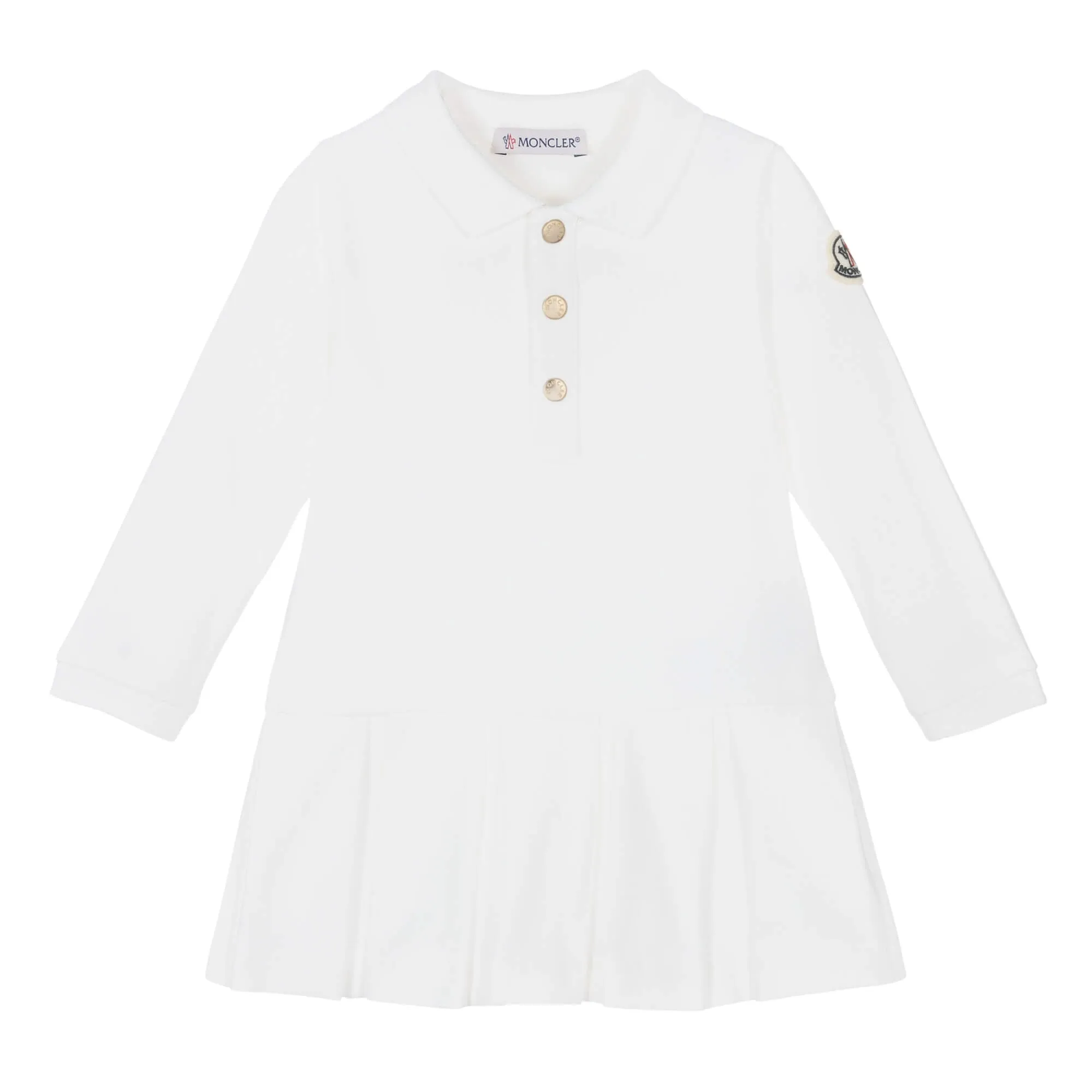 Moncler Baby Girls White Dress