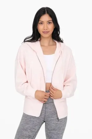 Mono B Blush Fleece ZIp Hoodie