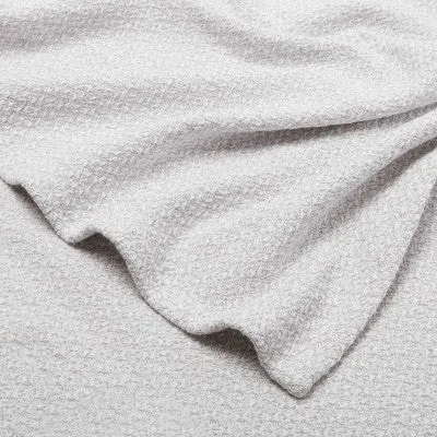 New - King 100% Cotton Bed Blanket Gray - Threshold