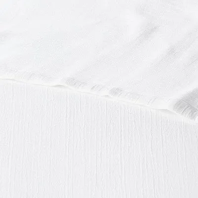 New - Threshold Cotton Matelasse Coverlet Solid Lightweight Fabric, White, Full/Queen