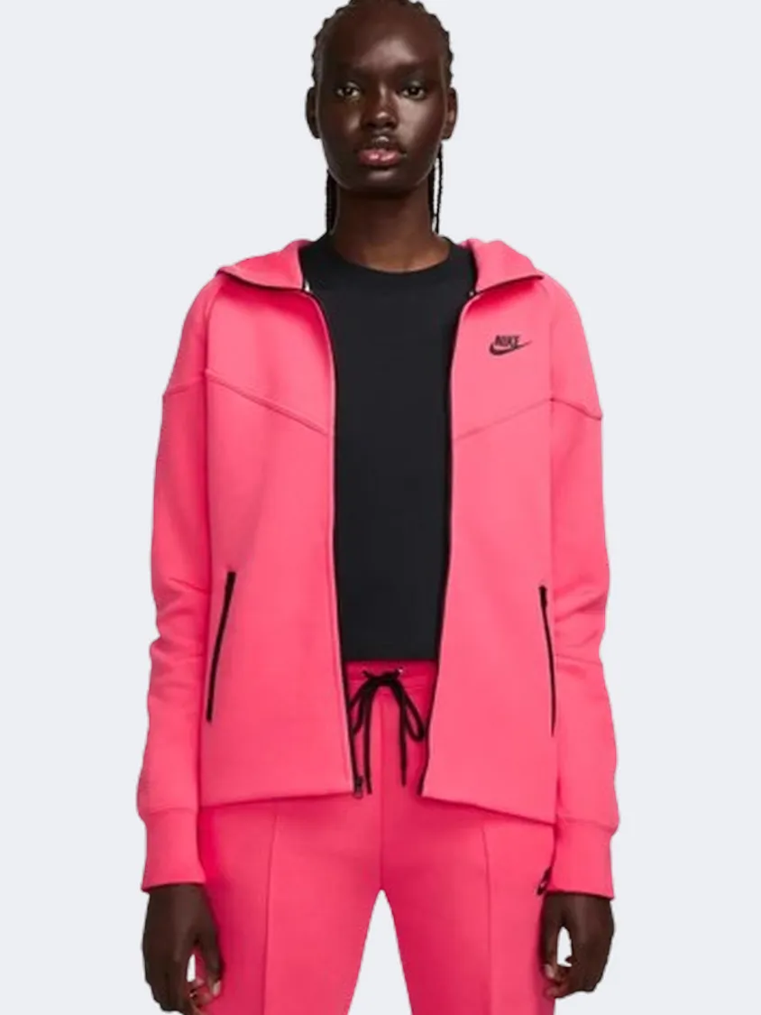 Nike Sportswear Tech Fleece Windrunner Women Lifestyle Jacket Aster Pink/Black