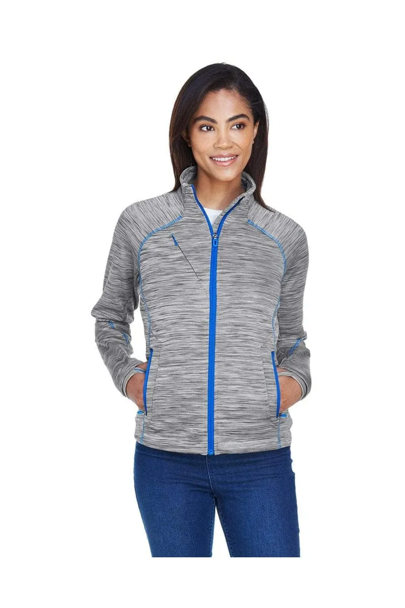 North End 78697: Ladies' Flux Melange Bonded Fleece Jacket