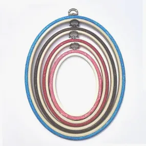 Nurge Hoop Oval ~ 3.3" x 4" Woodgrain 79866