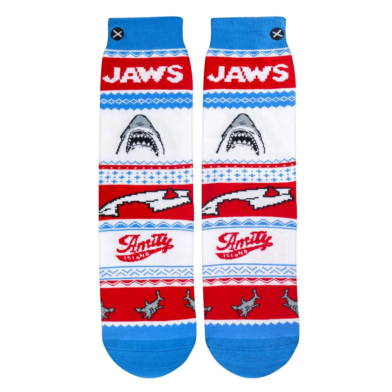 Odd Sox Men's Crew Socks - Jaws Sweater