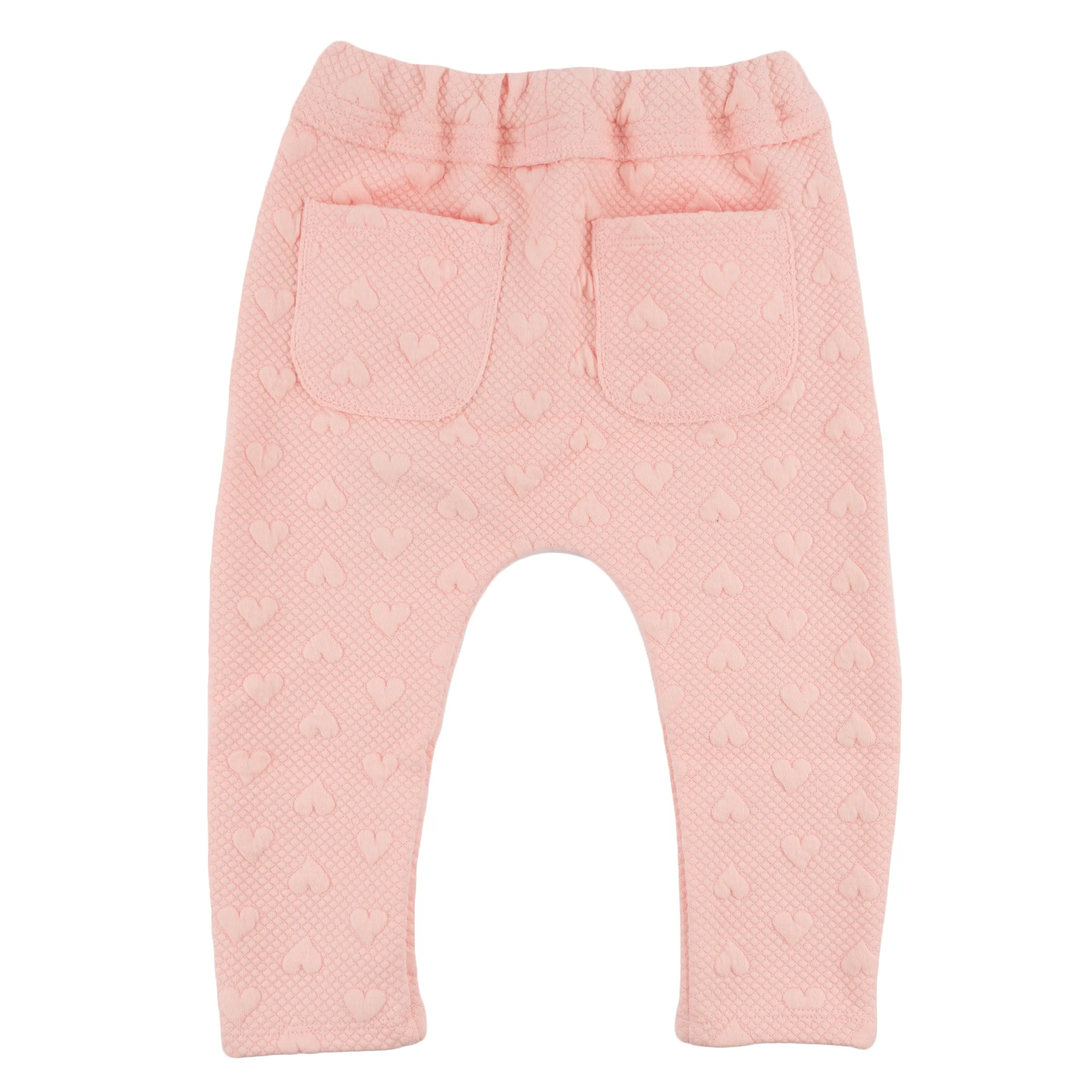 oh baby! Brooklyn Jogger Pants - Pucker Hearts - Pale Pink