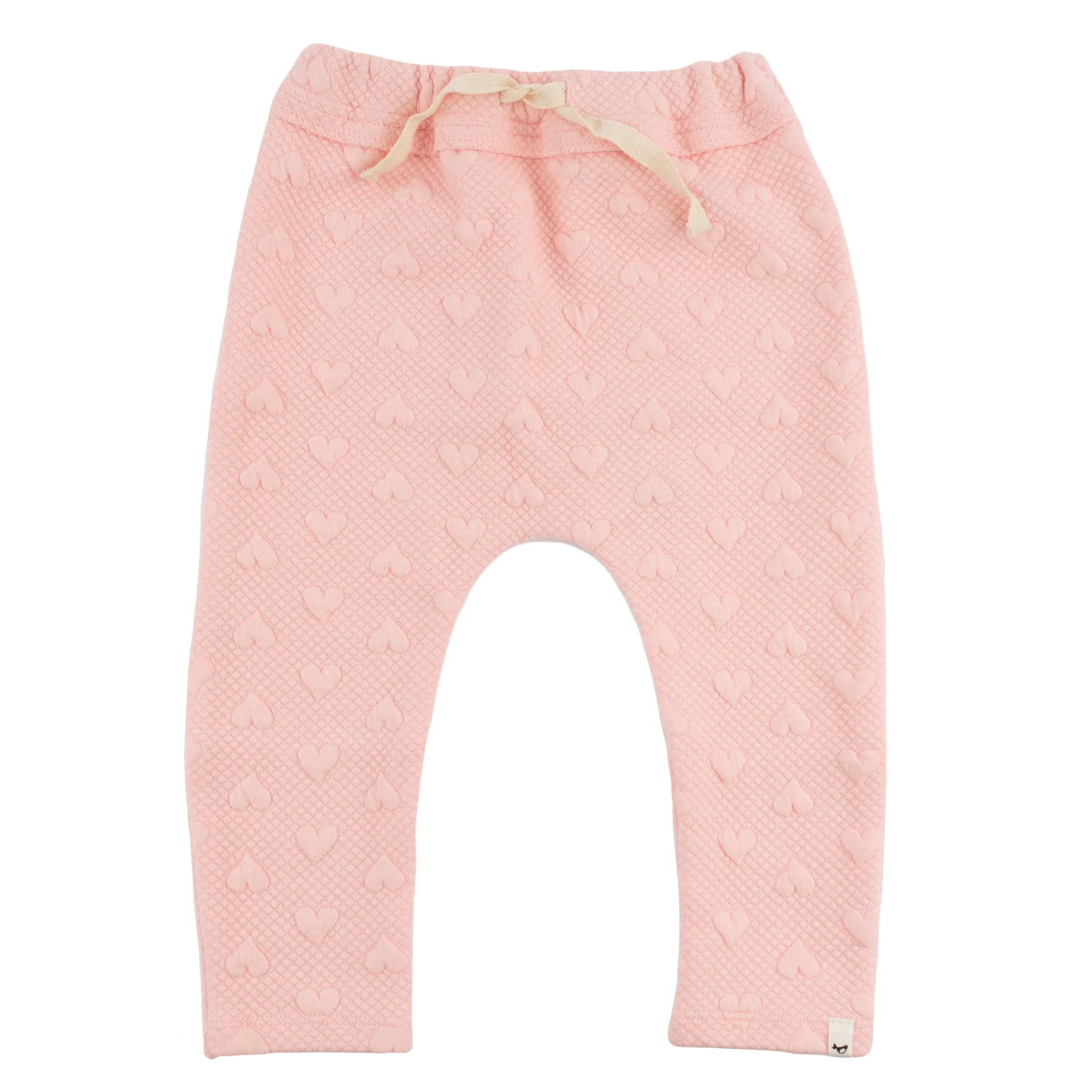 oh baby! Brooklyn Jogger Pants - Pucker Hearts - Pale Pink