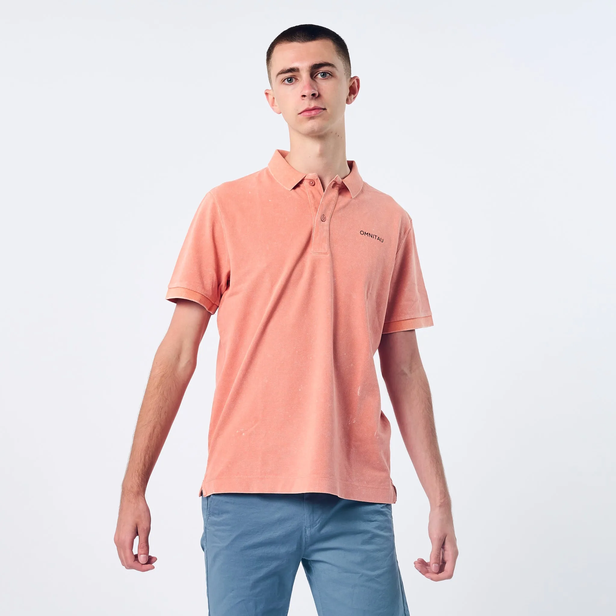 Omnitau Men's Cobham Organic Cotton Polo Shirt - Pink