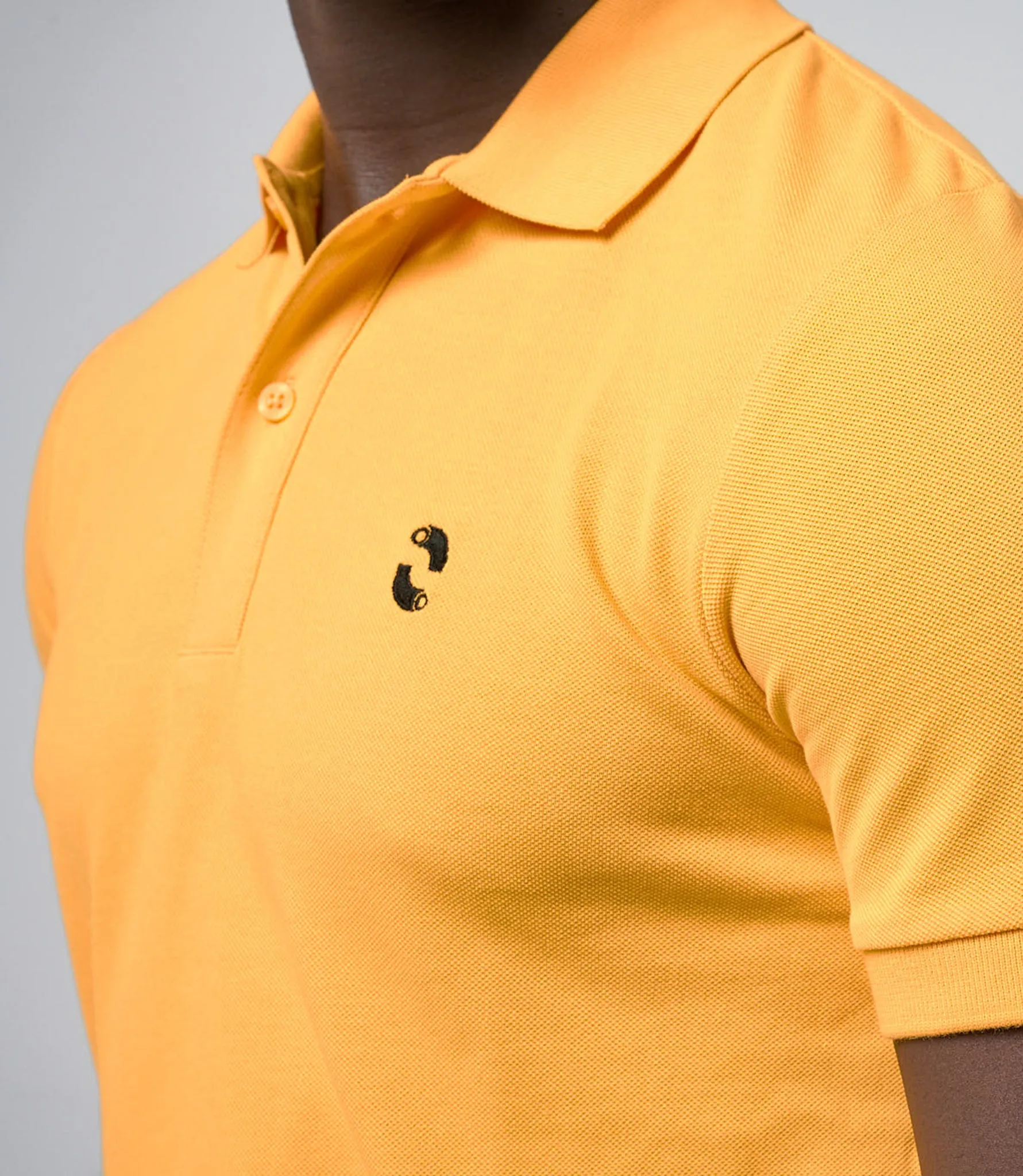 Omnitau Men's Pimlico Organic Cotton Short Sleeve Polo Shirt - Bright Yellow