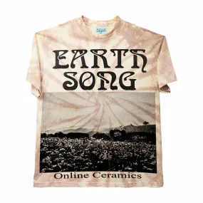 Online Ceramics Earth Song Tie-Dye SS Tee - Hand Dyed (Tan)