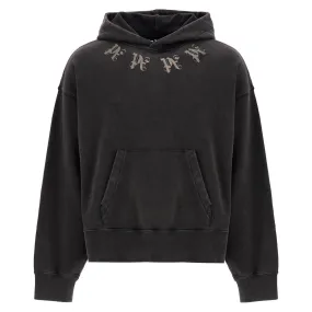 Palm Angels statement monogram hooded sweatshirt