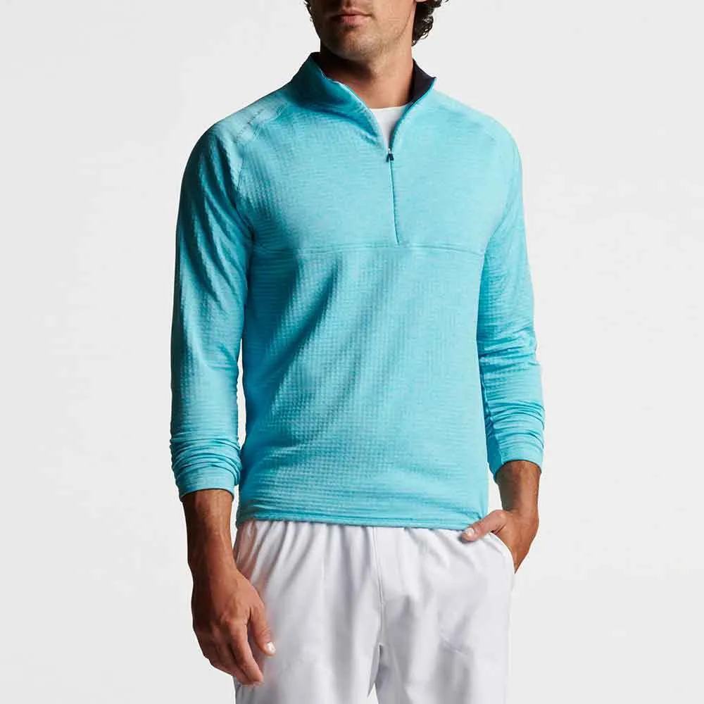 Peter Millar Maven Performance Quarter-Zip Sweater - Reef Blue